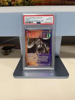 2023 One Piece Pillars of Strength OP03 Kaido Wanted Alternate Art #003 PSA 10 - Image 1