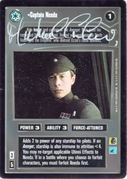 Star Wars CCG - Michael Culver † (Captain Needa) - autograph / signed card - Image 1