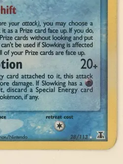 Pokemon Slowking 28/113 EX Delta Species Reverse Holo Rare - English 2005 LP - Image 4