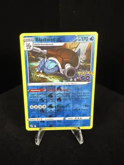 Blastoise Pokemon TCG Holo Rare Reverse Holo 017/078 Pokemon GO 170HP English - Image 1