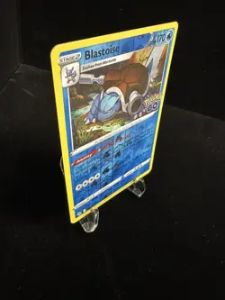 Blastoise Pokemon TCG Holo Rare Reverse Holo 017/078 Pokemon GO 170HP English - Image 2