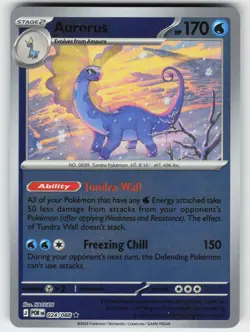 Aurorus 024/088 Rare Perfect Order Pokemon Reverse Holo Near Mint - Image 1