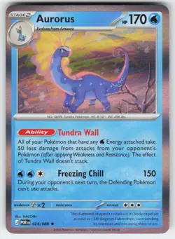 Aurorus 024/088 Rare Perfect Order Pokemon Near Mint - Image 1