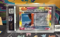 PSA 9 Mewtwo 1999 Topps Pokemon Movie Edition TRYING OUT THE NEW TOY #7 Foil - Image 4