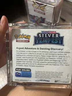 Pokemon Sword & Shield Silver Tempest Booster Box FACTORY SEALED ACRYLIC ENCASED 820650860911 - Image 2