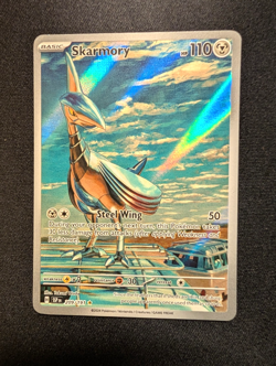 Skarmory SV08 Surging Sparks 209/191 Illustration Rare Holo - Image 1