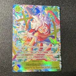 One Piece Monkey D. Luffy Character Card OP04-091 12000 Power Holo EN - Image 1