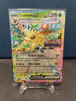 Leafeon ex Sealed Pokemon Card - Prismatic Evolutions Stamped - 006/131 - Image 1