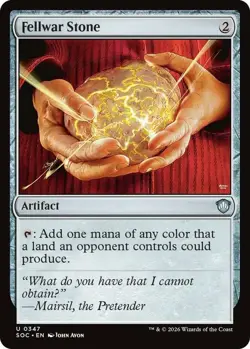 x4 Fellwar Stone U MTG Commander: Secrets of Strixhaven M/NM, English - Image 1