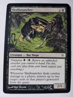 Skullsnatcher NM/M Betrayers of Kamigawa Black Rat Ninja Creature Magic MTG - Image 1