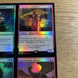 MTG 3x3 Rare Foil Print Sheet Uncut Good Condition - Image 2