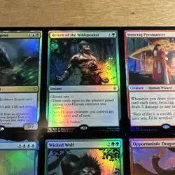 MTG 3x3 Rare Foil Print Sheet Uncut Good Condition - Image 3