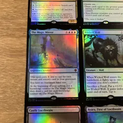 MTG 3x3 Rare Foil Print Sheet Uncut Good Condition - Image 5