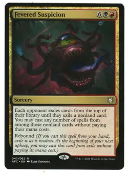 MTG Fevered Suspicion Forgotten Realms Magic The Gathering TCG - Image 1