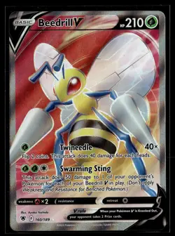 Beedrill V 160/189 Astral Radiance Rare Ultra Pokemon - Image 1