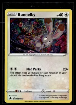 Bunnelby SWSH082 SWSH Black Star Promo Pokemon - Image 1
