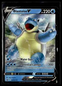 Blastoise V SWSH101 SWSH Black Star Promo Pokemon - Image 1