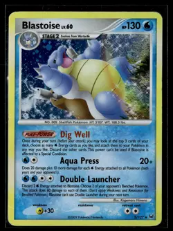 Blastoise 2/127 Platinum Rare Holo Pokemon - Image 1
