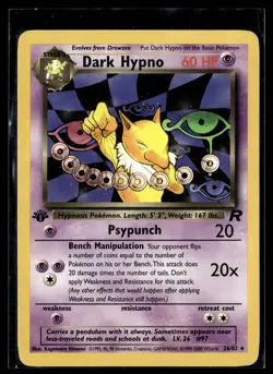 Dark Hypno 26/82 Team Rocket Rare Pokemon - Image 1