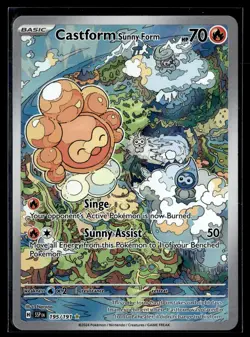 Castform Sunny Form 195/191 Surging Sparks Illustration Rare Pokemon - Image 1