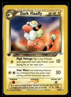 Dark Flaaffy 34/105 Neo Destiny Uncommon Pokemon - Image 1