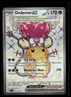 Dedenne ex 239/193 Paldea Evolved Ultra Rare Pokemon - Image 1