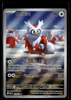 Delibird 152/132 Mega Evolution Illustration Rare Pokemon - Image 1