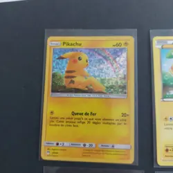 Lot 4 cartes Pokemon Pikachu FR 58/102 70/100 27/111 20/40 Wizards Holo Reverse - Image 3