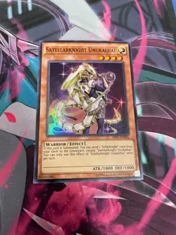 YUGIOH - SATELLARKNIGHT UNUKALHAI - SUPER RARE - AP07 - NM - Image 1