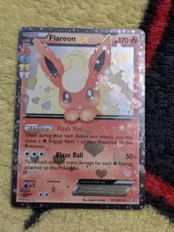 Pokemon TCG Generations Flareon EX Holo Rare Card RC6/RC32 Radiant Collection - Image 1