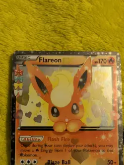 Pokemon TCG Generations Flareon EX Holo Rare Card RC6/RC32 Radiant Collection - Image 3