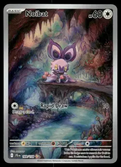 Pokemon Cards Noibat 169/159 Journey Together Illustration Rare LP *1 - Image 1