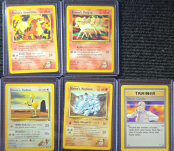 Wizards of the Coast Pokemon TCG Gym Challenge 2000 Blaine Lot 5 Cards - Image 1