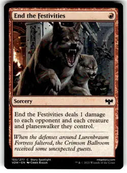 End the Festivities Innistrad: Crimson Vow Regular MTG - Image 1