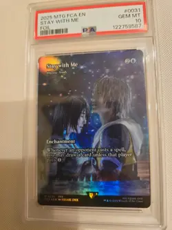 Stay with Me - Rhystic Study (Showcase) Final Fantasy: Foil PSA 10 GEM MT - Image 1