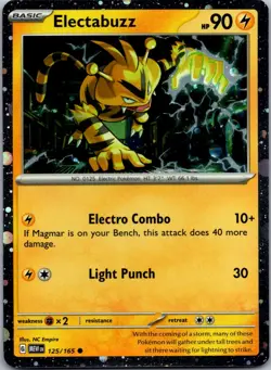 Electabuzz - (Cosmos Holo) 125/165 - Pokemon Promo NM - Image 1