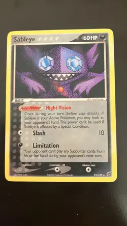 Sableye 23/107 2005 Pokemon Card - Image 1