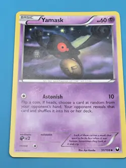 Yamask 51/108 Dark Explorers Regular Pokemon TCG LP - Image 1