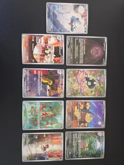 Lot Of 9 Pokemon Mega Evolution Illustration Rares NM - Image 1