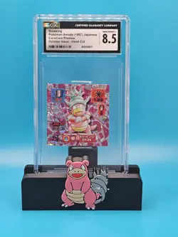 Slowking Foil Prism Vintage Pokemon Amada Coro Coro Promo Sticker CGC 8.5 POP 1! - Image 1