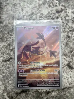 Pokemon TCG Mesprit 204/191 Surging Sparks Illustration Rare - Image 1