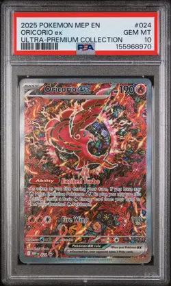 Pokemon Oricorio ex 024 Me: Mega Evolution Promo Holo EX Promo PSA 10 EN 2025 - Image 1