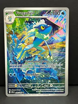 Frogadier 089/086 Illustration Rare ME04: Chaos Rising Pokemon Near Mint - Image 1