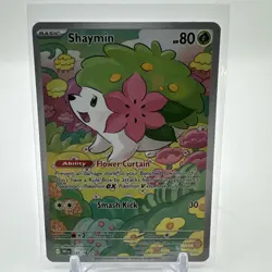 Shaymin Illustration Rare 185/182 Rare Destined Rivals Pokemon 2025 - Image 1