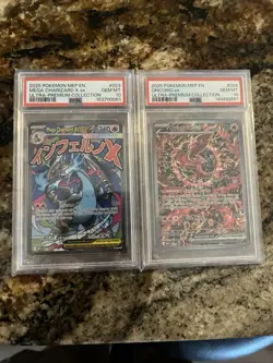 Pokemon Promo 023 MEGA CHARIZARD X EX /024 ORICORIO EX UPC PSA 10 Sequential Set - Image 1