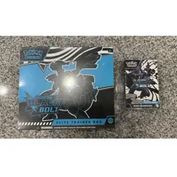 Pokemon Scarlet and Violet Black Bolt ETB And Booster Bundle (New) - Image 1