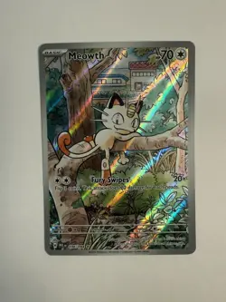 Pokemon Meowth 106/094 – Phantasmal Flames – English IR (Illustration Rare) - Image 2
