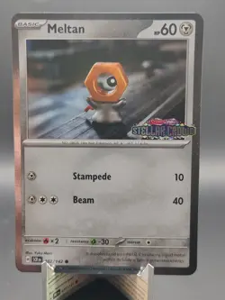 Pokemon - Meltan STAMPED COSMOS HOLO 102/142 - Stellar CROWN - Image 1