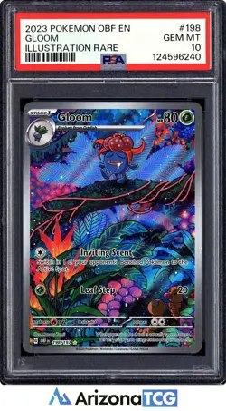 Pokemon 2023 Gloom 198/197 Illustration Rare Obsidian Flames GEM MINT PSA 10 - Image 1