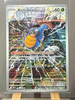 Pokemon TCG Karrablast 094/086 Illustration Rare Holo Black Bolt English Komiya - Image 1